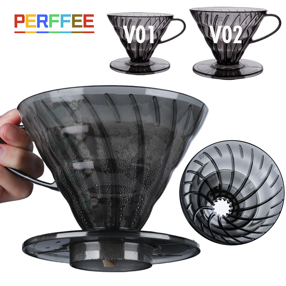 Coffee Equipment V60 - 커피 필터 V형 플라스틱 커피 드리퍼
