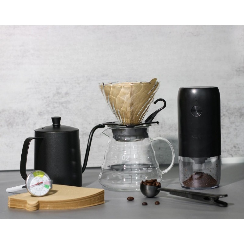 손으로 양조한 커피 포트 세트 선물 상자, 가정용 야외 - Coffee Equipment Gift Set 리뷰 및 가격