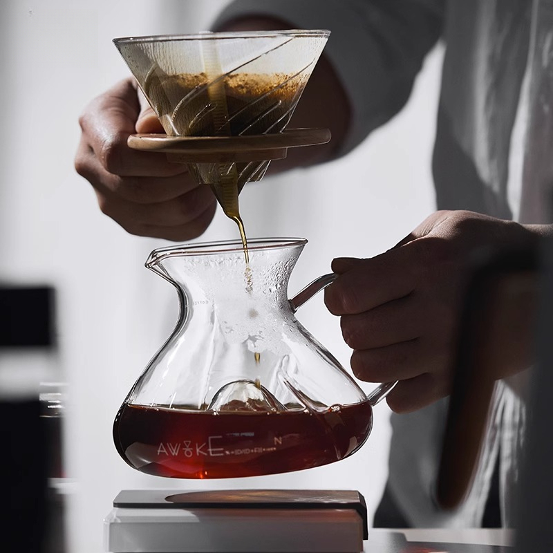 푸어오버 커피 메이커 유리 커피 서버 V60 드리퍼 필 - Coffee Equipment V60 리뷰 및 가격