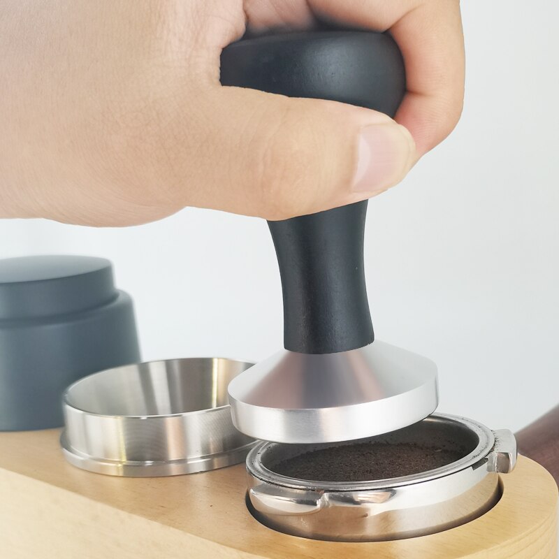 블랙 우드 손잡이가 있는 에스프레소 탬퍼, 51mm,  - Coffee Shop Equipment 리뷰 및 가격